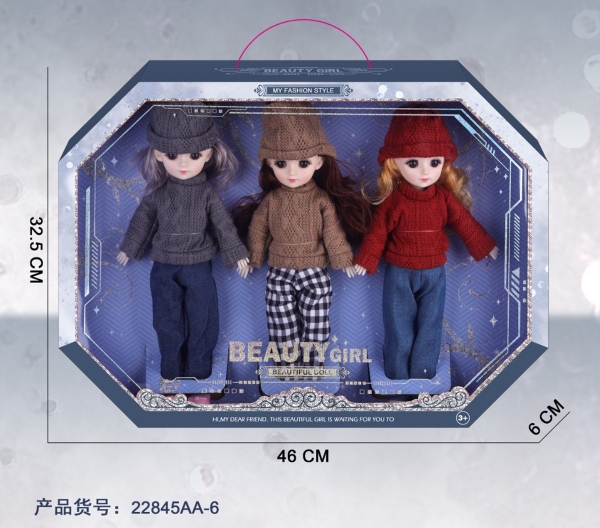 22845AA-6  HỘP BABY 3C KHỚP, MẮT THỦY TINH