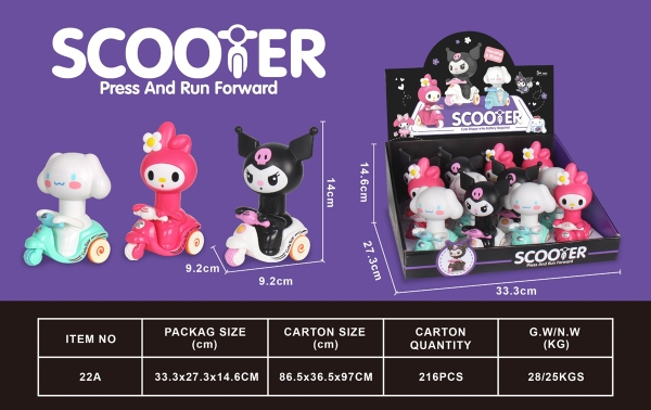 22A  HỘP XE SPACY SANRIO TRỚN NHẤN 12C