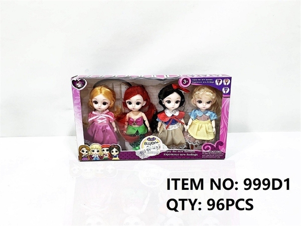 999D1 HỘP BABY 4C KHỚP CÔNG CHÚA NHÍ, MẮT THỦY TINH