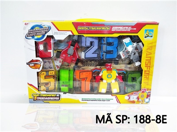 188-8E HỘP RÁP ROBO BIẾN HÌNH SỐ HỌC YB188-8E