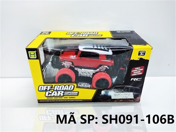 SH091-106B HỘP XE HƠI ĐỊA HÌNH ĐK 7 Đ.TÁC, CÓ SẠC TL 1:18 Off-Road Car