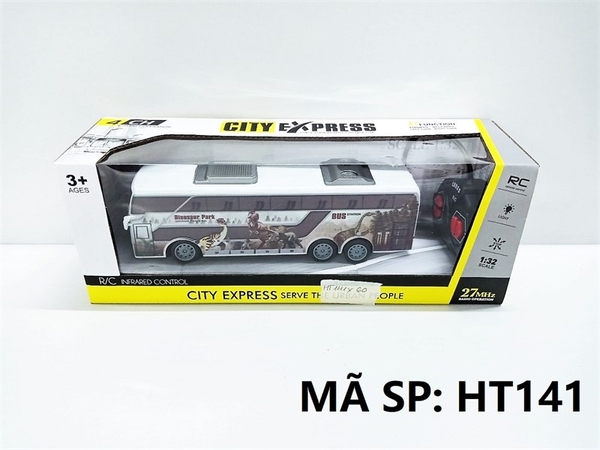 HT141 HỘP XE BUS ĐK 7 Đ.TÁC, KHÔNG SẠC TL 1:32 City Express
