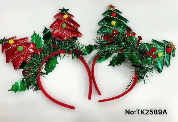 TK2589A  TÚI 2C CÀI TÓC CÂY THÔNG NOEL KIM TUYẾN