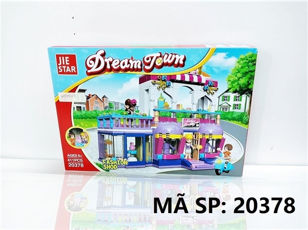 20378 HỘP LOGO RÁP CỬA HÀNG THỜI TRANG 411 MIẾNG JIE STAR