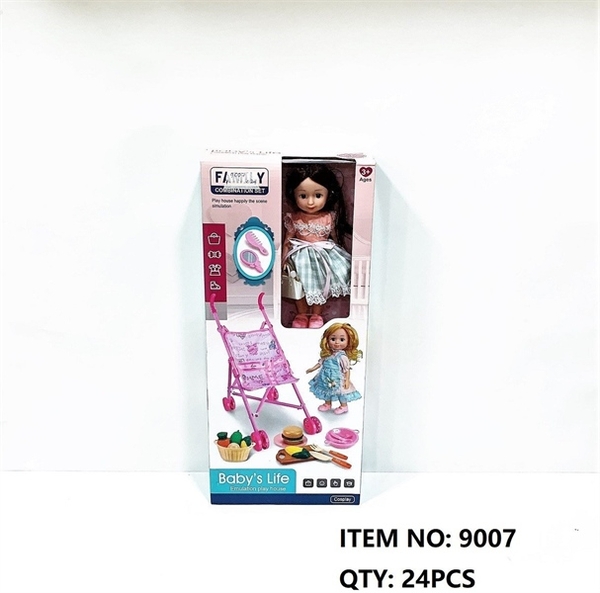 9007 HỘP XE ĐẨY BÉ + 1C BABY MẮT THỦY TINH 9001 - 9009