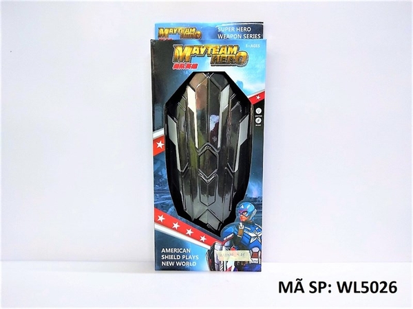 WL5026 HỘP KHIÊN CHẮN PIN NHẠC ĐÈN CAPTAIN AMERICA AVENGERS 3 Mayteam Hero