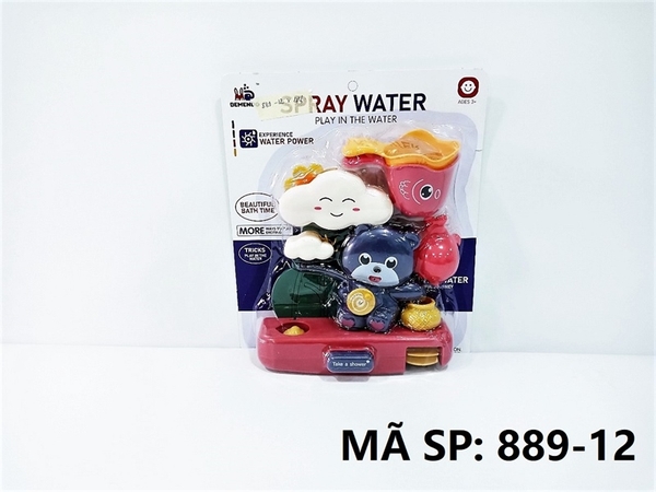 889-12 VĨ GUỒNG QUAY NƯỚC GẤU TREO TƯỜNG Spray Water