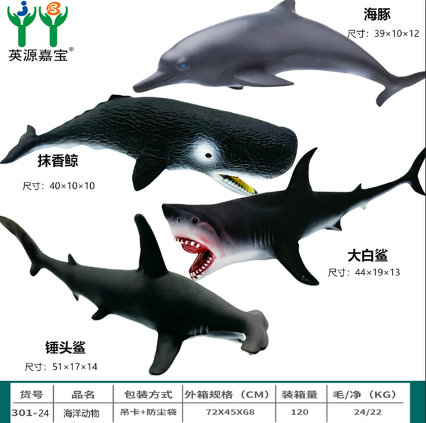 301-24  TÚI THÚ CÁ MỀM 1C ĐỦ MẪU (CÁ VOI, CÁ MẬP, CÁ HEO)