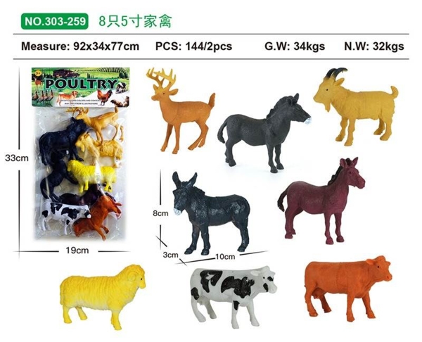 303-259  TÚI THÚ NHÀ 8C (NAI, NGỰA, BÒ SỮA, CỪU)