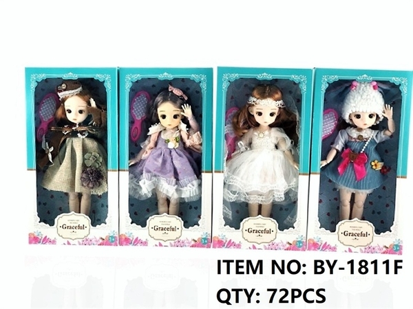 BY-1811F HỘP BABY 1C KHỚP, MẮT THỦY TINH, LƯỢC