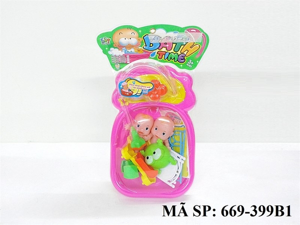 669-399B1 VĨ ÉP THAU TẮM 2 BÉ + VÒI SEN+ ẾCH (BABY)