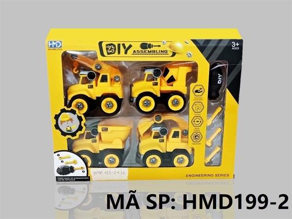 HMD199-2 HỘP XE CÔNG TRÌNH TRỚN 4C ĐỦ MẪU + ỐC VÍT
