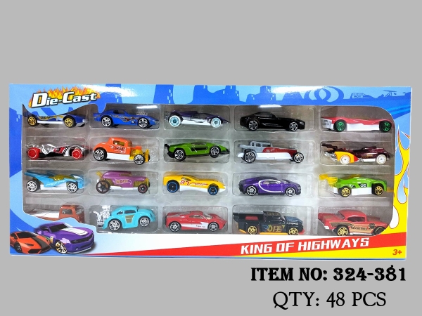 324-381  HỘP XE HƠI TRỚN 20C ĐỦ MẪU