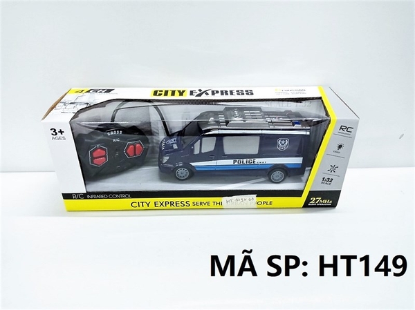 HT149 HỘP XE CS ĐK 7 Đ.TÁC, KHÔNG SẠC TL 1:32 City Express