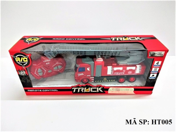 HT005 HỘP XE CT CỨU HỎA THANG ĐK 7 Đ.TÁC KHÔNG SẠC TL 1:48