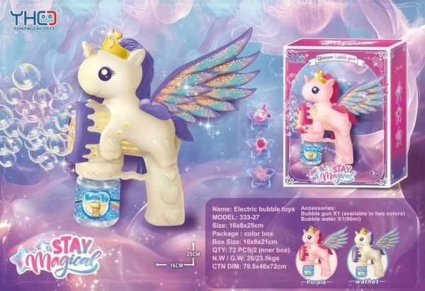 333-27  HỘP CÂY PHUN XÀ BÔNG NGỰA PONY PIN 1 BÌNH TRONG