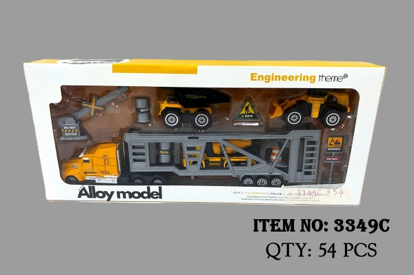 3349C  HỘP XE CONTAINER TRỚN CHỞ 3C XE CÔNG TRÌNH + BIỂN BÁO