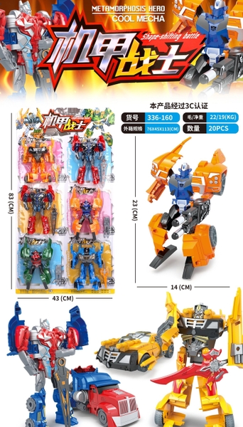 336-160  VỈ RÁP ROBO BIẾN HÌNH XE 6C ĐỦ MẪU