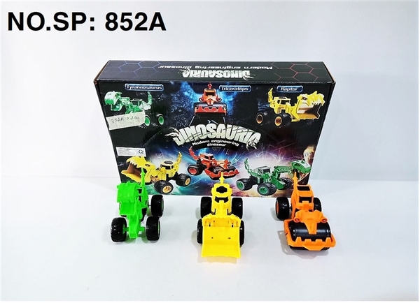 852A HỘP XE CÔNG TRÌNH KHỦNG LONG TRỚN 6C ĐỦ MẪU (KHOAN, XÚC, LU)