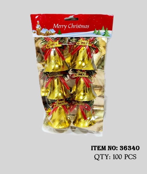 36340  TÚI 6C CHUÔNG TRANG TRÍ CÂY THÔNG NOEL