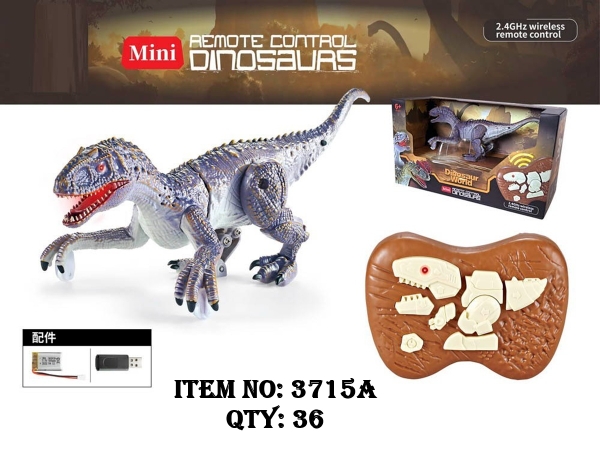 3715A  HỘP KHỦNG LONG ĐIỀU KHIỂN 3 ĐỘNG TÁC, CÓ SẠC