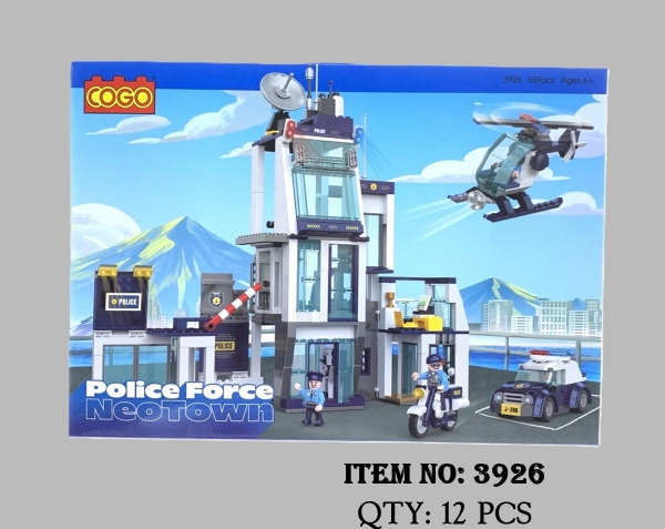 3926  HỘP LOGO RÁP TRỤ SỞ CẢNH SÁT 659 MIẾNG