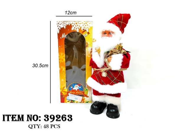 39263  HỘP NOEL PIN CẦM ĐÈN, ĐEO GIỎ QUÀ (ĐỦ MẪU)