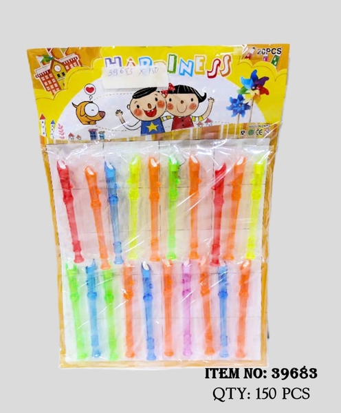 39683  VỈ 20 TÚI SÁO ĐỦ MÀU
