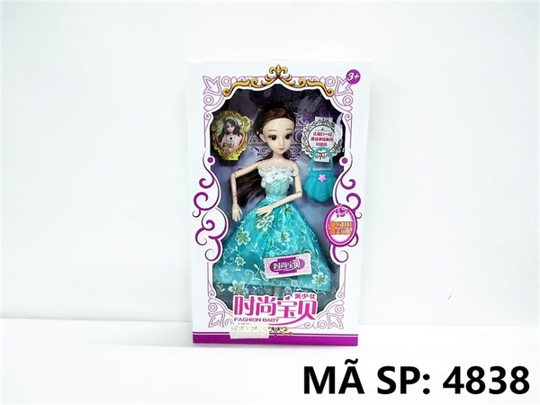 4838 HỘP BABY 1C KHỚP, MẮT THỦY TINH + TÚI XÁCH