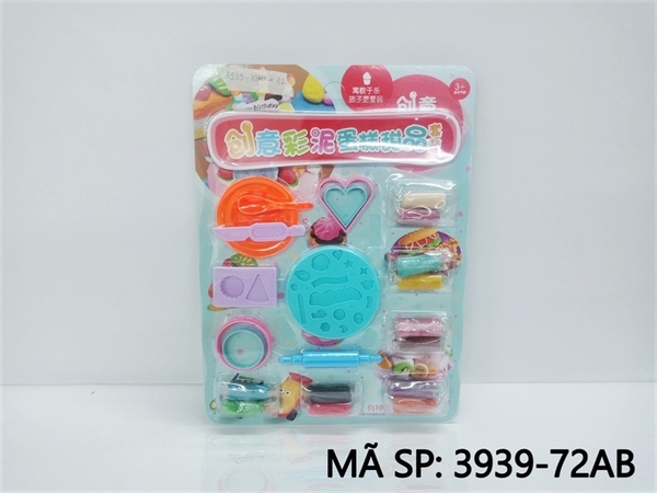 3939-72AB VĨ ĐẤT SÉT LÀM BÁNH + KHUÔN, DĨA 12 TÚI