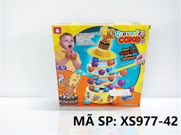 XS977-42 HỘP TRÒ CHƠI CHUỘT PHOMAT TRƯỢT BÓNG THĂNG BẰNG Grounder Cake