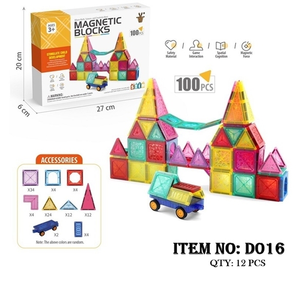 D016 HỘP XẾP HÌNH NAM CHÂM LÂU ĐÀI 100 MIẾNG