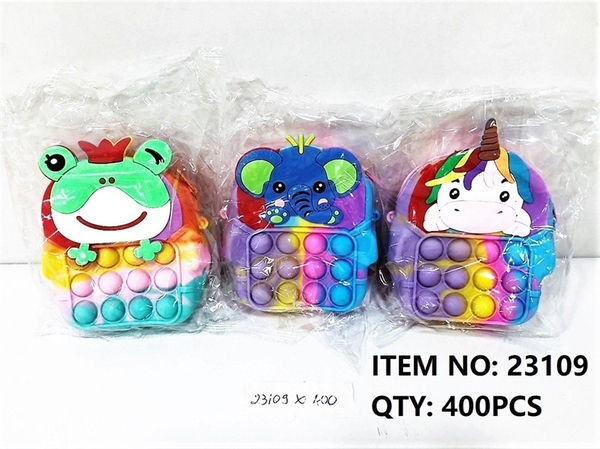 23109 TÚI POP IT ĐEO CHÉO VOI, NGỰA PONY, ẾCH