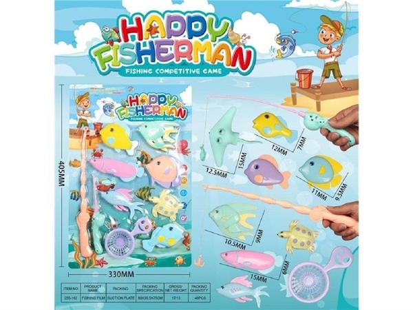 255-162 VỈ CÂU CÁ 2 CẦN 7C (CÁ, RÙA) + RỔ