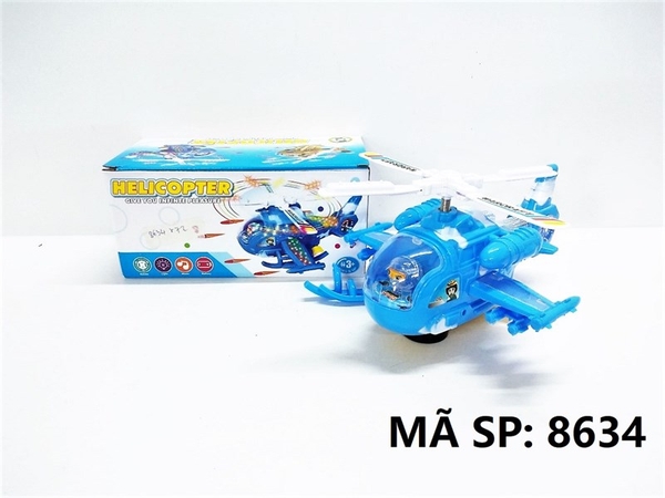8634 HỘP MÁY BAY TRỰC THĂNG PIN NHẠC ĐÈN (HELICOPTER)