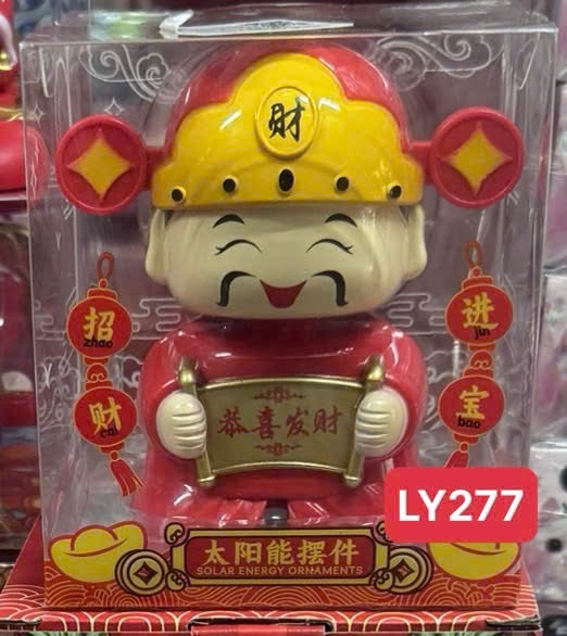 LY277 HỘP MICA THẦN TÀI NĂNG LƯỢNG