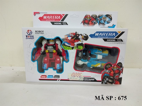 675 HỘP RÁP ROBO BIẾN HÌNH 2C XE MOTO WARERA