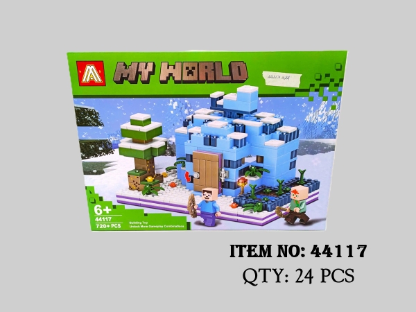 44117  HỘP RÁP LOGO NHÀ TUYẾT MY WORLD 720 MIẾNG