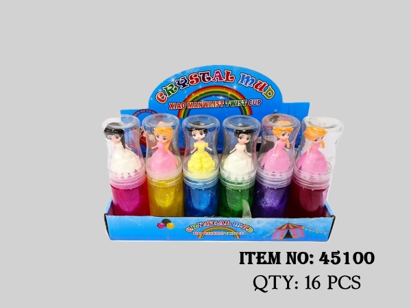 45100  HỘP 6 HŨ SLIME GALAXY KIM TUYẾN BABY