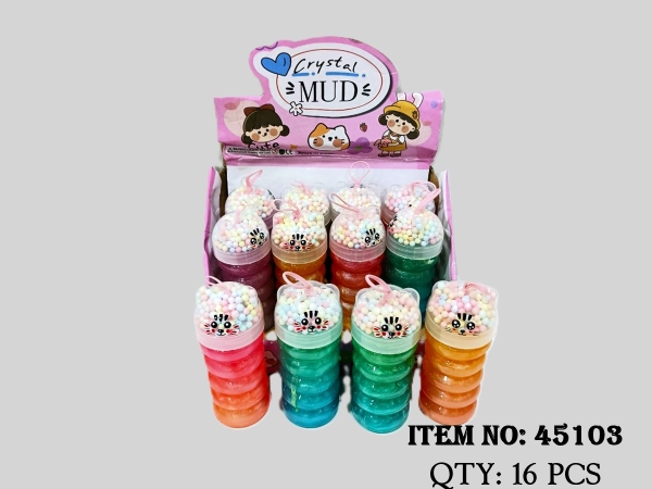 45103  HỘP 12 HŨ SLIME GALAXY HẠT XỐP