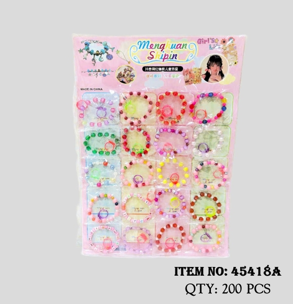 45418A  VỈ 20 TÚI VÒNG TAY HẠT