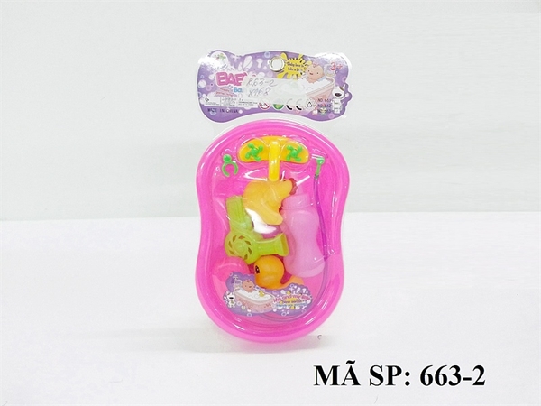 663-2 VĨ ÉP THAU TẮM VÒI SEN+ CHÍT GÀ, VỊT, XÀ BÔNG, BÌNH SỮA