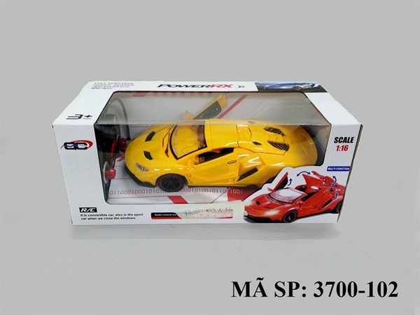 3700-102 HỘP XE HƠI LAMBORGHINI MỞ CỬA, CỐP ĐK CÓ SẠC 1:16