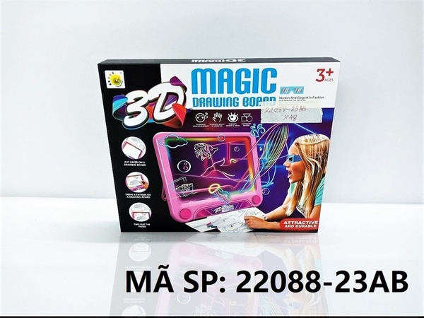 22088-23AB HỘP BẢNG XÓA VẼ 3D MA THUẬT Magic Drawing Broad