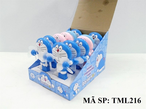 TML216A HỘP QUẠT BÓP TAY 2 CÁNH DOREMON 12C