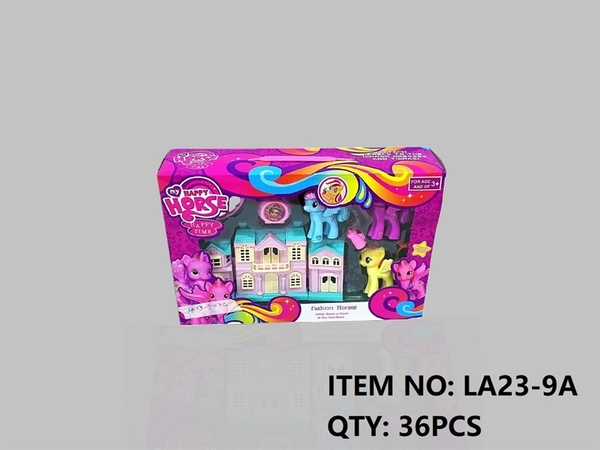 LA23-9A HỘP NỘI THẤT NHÀ + 3C NGỰA PONY