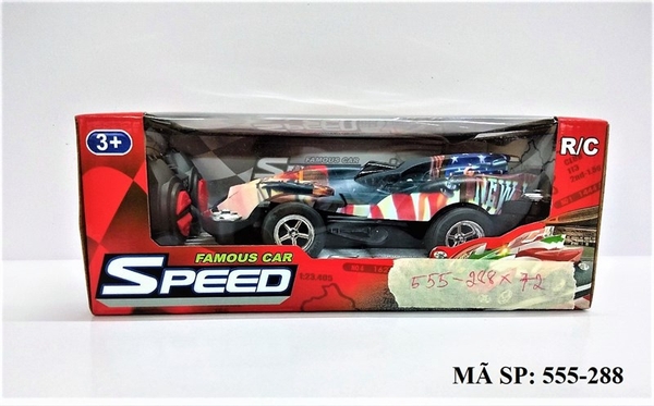 555-288 HỘP XE ĐUA ĐK 7 Đ.TÁC, KHÔNG SẠC FAMOUS CAR SPEED 555-281 - 555-290