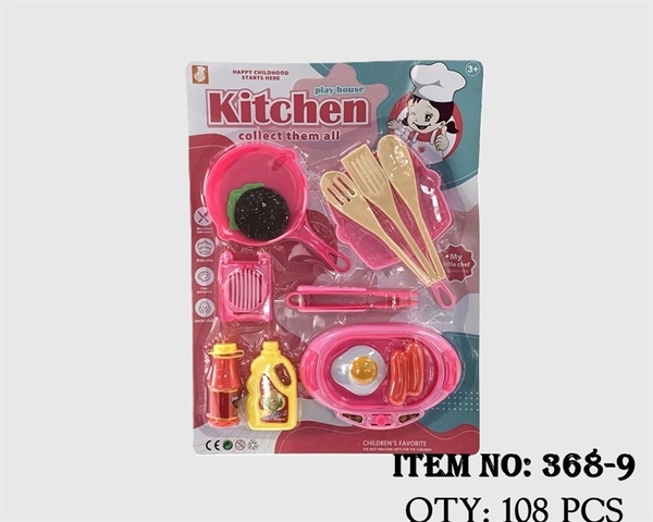 368-9 VỈ BẾP NƯỚNG, CHẢO, THỊT BÒ, ỐP LA, XÚC XÍCH