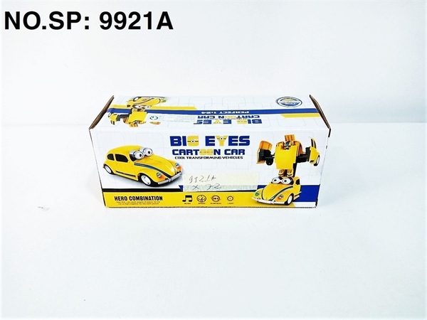9921A HỘP XE HƠI MINION PIN BIẾN HÌNH BIG EYES CARTOON CAR 9921