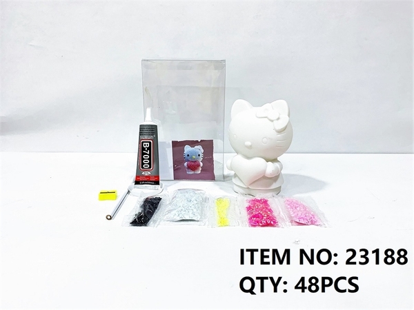 23188 HỘP MICA ĐÍNH ĐÁ MÈO KITTY